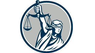 Lady law blindfolded holding scales of justice