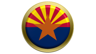 Arizona flag button