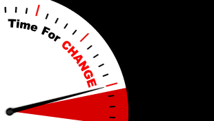 Time for change clock